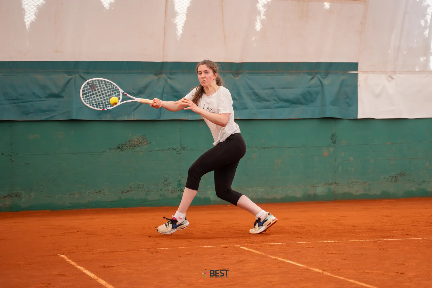 Tennis match at the tournament