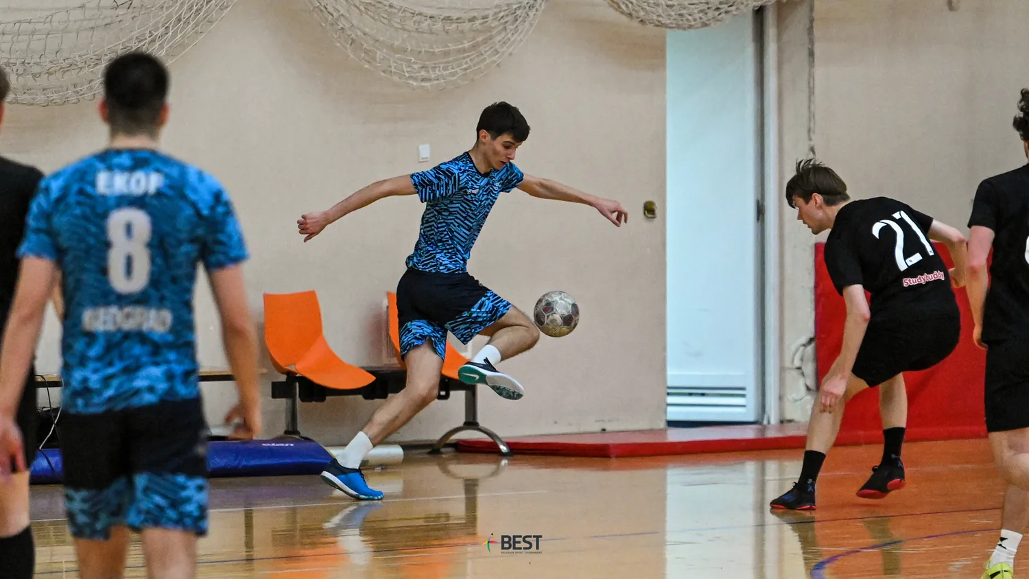Futsal action during the tournament